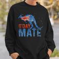 G Day Mate Kangaroo Aussie Animal Australia Flag Australia Sweatshirt Gifts for Him