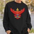 Garuda Emblem Of Thailand Thai Buddha Sabaidee Sweatshirt Gifts for Him