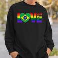 Gay Pride Brazilian Brazil Flag Sweatshirt Gifts for Him