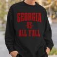 Georgia Vs All Y'all The Peach State Vintage Pride Sweatshirt Gifts for Him