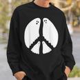 Ghost Peace Sign Sweatshirt Gifts for Him