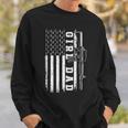Girl Dad For Men Bullet And Rifle Usa Flag Fathers Day Sweatshirt Gifts for Him