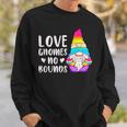 Gnome Pansexual Lgbt Pride Pan Colors Sweatshirt Gifts for Him