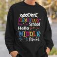 Goodbye Elementary School Hello Middle School Last Day Sweatshirt Gifts for Him