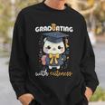 Graduating With Cuteness Kawaii Cat Graduation 2023 Sweatshirt Gifts for Him