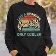Grand Daddy Like A Grandpa Only Cooler Vintage Fathers Day Sweatshirt Gifts for Him
