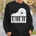 Grand Spinet Piano Player Simple Grunge Pianist Sweatshirt Gifts for Him