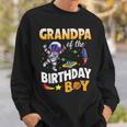 Grandpa Of The Birthday Boy Space Astronaut Birthday Family Sweatshirt Gifts for Him