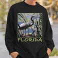 Great Blue Heron Florida’S Waterbird Aesthetic Graphic Sweatshirt Gifts for Him