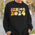 Groovy Senior 2024 Back To School Graduation Class Of 2024 Sweatshirt Gifts for Him