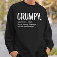 Grumpy For Fathers Day Regular Grandpa Grumpy Sweatshirt Gifts for Him