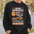 Guitar Dad Gift | Never Underestimate An Old Man With Guitar Gift For Mens Sweatshirt Gifts for Him