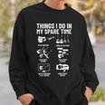 Guitar Player Outfit Musician Things I Do In My Spare Time Guitar Funny Gifts Sweatshirt Gifts for Him