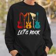 Guitarist Guitar Player Rock Music Lover Guitar Sweatshirt Gifts for Him