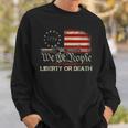 Gun Vintage American Flag Give Me Liberty Or Give Me Death Sweatshirt Gifts for Him