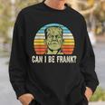 Halloween Can I Be Frank Horror Frankenstein Halloween Sweatshirt Gifts for Him