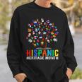 Hand Flag Tree Root Latino National Hispanic Heritage Month Sweatshirt Gifts for Him