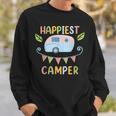 Happiest Camper Camping Girl Gift For Womens Sweatshirt Gifts for Him