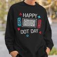 Happy Dot Day Gamers Boy Game Controller Colourful Polka Dot Sweatshirt Gifts for Him