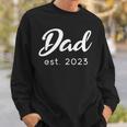 Happy Father’S Day New Dad Est 2023 Baby Announcement Sweatshirt Gifts for Him