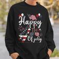 Happy Fourth Of July Patriotic American Us Flag 4Th Of July Patriotic Funny Gifts Sweatshirt Gifts for Him