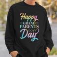 Happy Grandparents Day Tie Dye Sweatshirt Gifts for Him