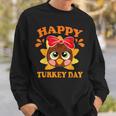 Happy Turkey Day Cute Little Pilgrim Thankgiving Sweatshirt Gifts for Him