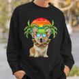 Hawaiian Corgi Dog Wearing Sunglasses Sunset On Beach Summer Sweatshirt Gifts for Him Hawaiian Corgi Dog Wearing Sunglasses Sunset On Beach Summer Sweatshirt Gifts for Him