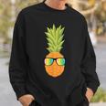 Hawaiian Pineapple With Sunglasses Illustration Gift Sweatshirt Gifts for Him