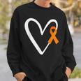 Heart End Gun Violence Awareness Funny Orange Ribbon Enough Sweatshirt Gifts for Him