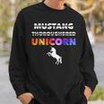 Hilarious Mustang Thoroughbred Unicorn Funny Gift Unicorn Funny Gifts Sweatshirt Gifts for Him