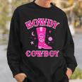 Howdy Rodeo Hot Pink Wild Western Yeehaw Cowgirl Country Gift For Womens Sweatshirt Gifts for Him