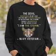 I Am The Storm Navy Veteran Sweatshirt Gifts for Him