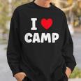 I Love Camp Summer Camp Glamping Sweatshirt Gifts for Him