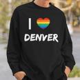 I Love Denver Gay Pride Lbgt Sweatshirt Gifts for Him