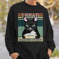 I Read Banned Book Funny Book Lover Retro Cat Read Books Sweatshirt Gifts for Him