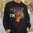 Im 7 Basketball Theme Birthday Party Celebration 7Th Sweatshirt Gifts for Him