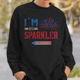 Im His Sparkler Fireworks Usa Flag Couples 4Th Of July Usa Funny Gifts Sweatshirt Gifts for Him