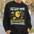 Im Just Here To Sell Lemonade Stand Boss Funny Lemon Juice Sweatshirt Gifts for Him