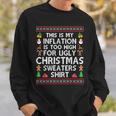 This Is My Inflation Is Too High For Ugly Christmas Sweaters Sweatshirt Gifts for Him