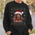 Irish Setter Christmas Ugly Sweater Dog Lover Sweatshirt Gifts for Him