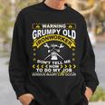 Ironworker Funny Warning Grumpy Old Ironworker Sweatshirt Gifts for Him