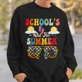 Is It Summer Break Yet Lunch Lady Last Day Of School Groovy Sweatshirt Gifts for Him