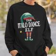 Italo Dance Elf Christmas Group Xmas Pajama Party Sweatshirt Gifts for Him