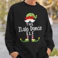 Italo Dance Elf Group Christmas Pajama Party Sweatshirt Gifts for Him