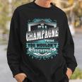 It's A Champagne Thing You Wouldn't Understand Name Vintage Sweatshirt Gifts for Him