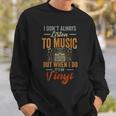 It's On Vinyl Records Player Record Collector Music Lover Sweatshirt Gifts for Him