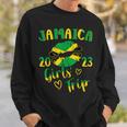 Jamaica 2023 Girls Trip With Jamaican Flag And Kiss Lips Sweatshirt Gifts for Him