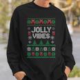 Jolly Vibes Ugly Sweater Jolly Christmas Happy Holidays Sweatshirt Gifts for Him