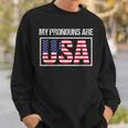 July 4Th My Pronouns Are Usa Funny Patriotic Us Flag Gift For Mens Sweatshirt Gifts for Him